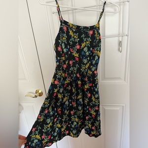 Black floral dress